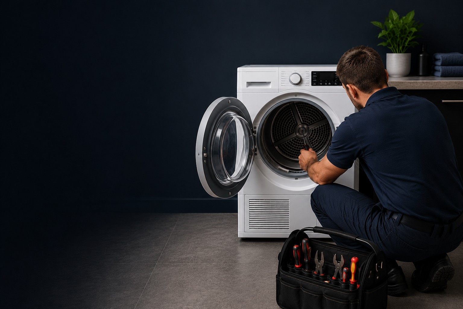 Kent Appliance Services engineer on a callout
